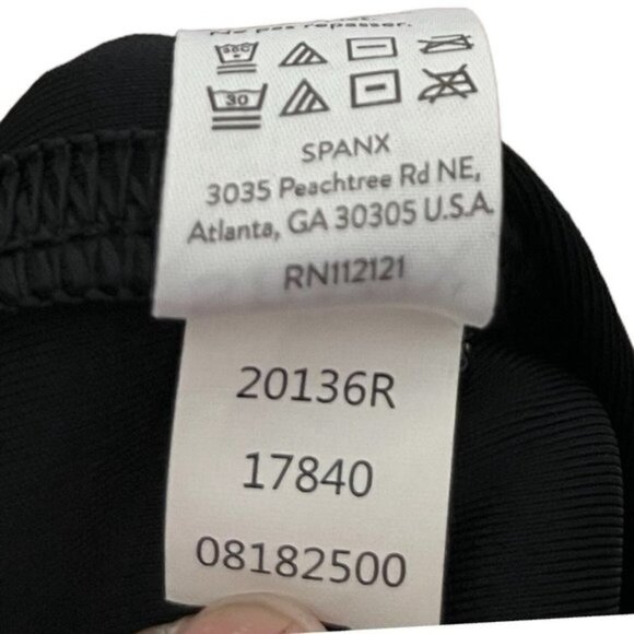 SPANX Faux Leather Moto Leggings Black Women’s Size Small Sculpted Fit - Picture 9 of 12